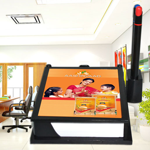 Jumbo Pen Stand with 2 Ball Pen & Pad